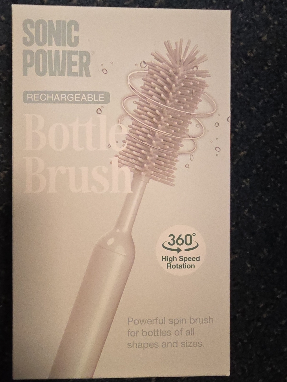 Rechargeable Bottle Brush — White